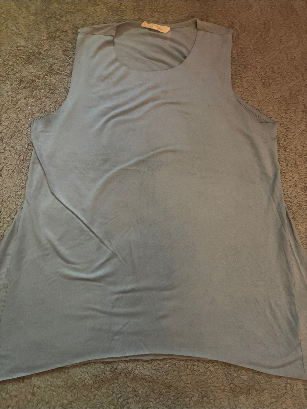 Sleeveless Women's Tank Top - Light Blue